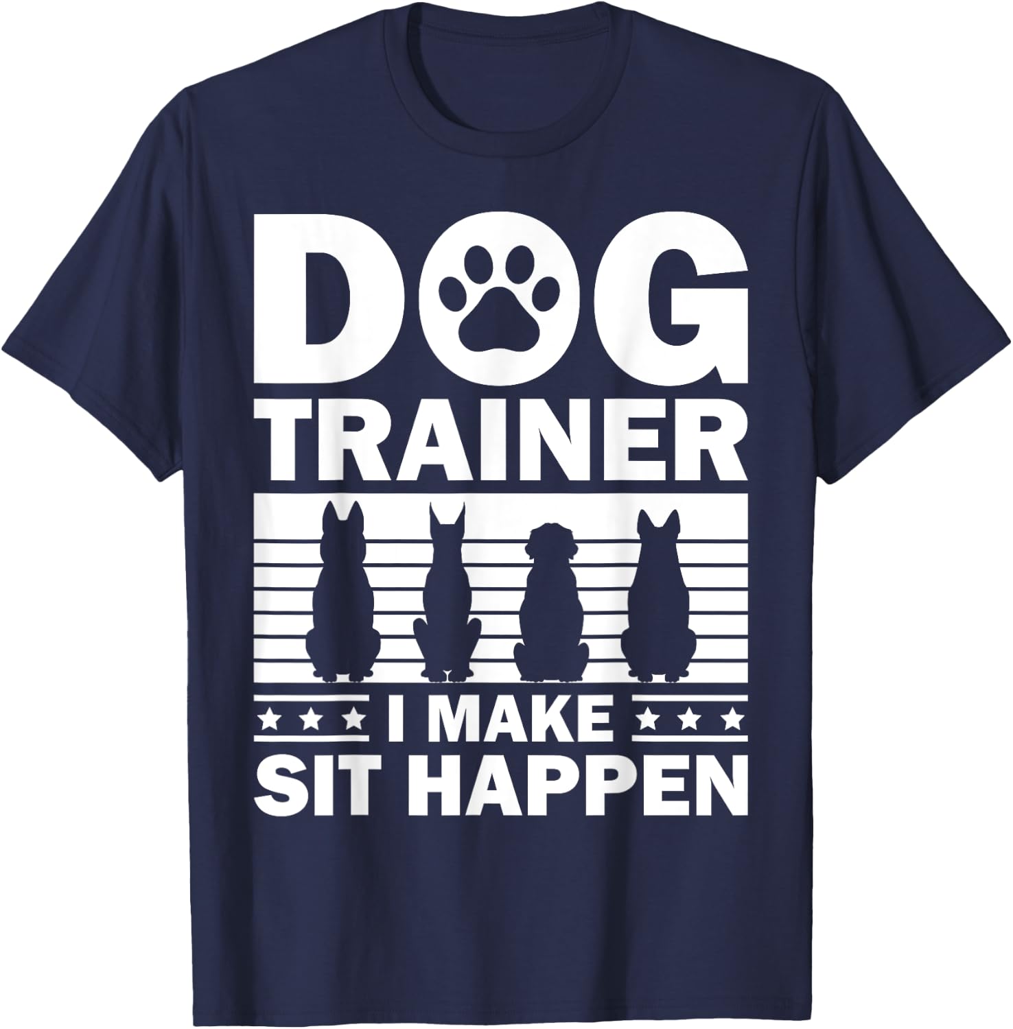 Cool Dog Trainer Women Dog Training Agility Class T-Shirt - T-Shirt | Navy