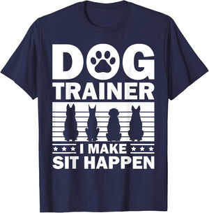 Cool Dog Trainer Women Dog Training Agility Class T-Shirt - T-Shirt | Navy