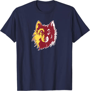 Northern State University Wolves Spirit Mark Logo T-Shirt - T-Shirt | Navy