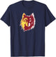 Northern State University Wolves Spirit Mark Logo T-Shirt - T-Shirt | Navy
