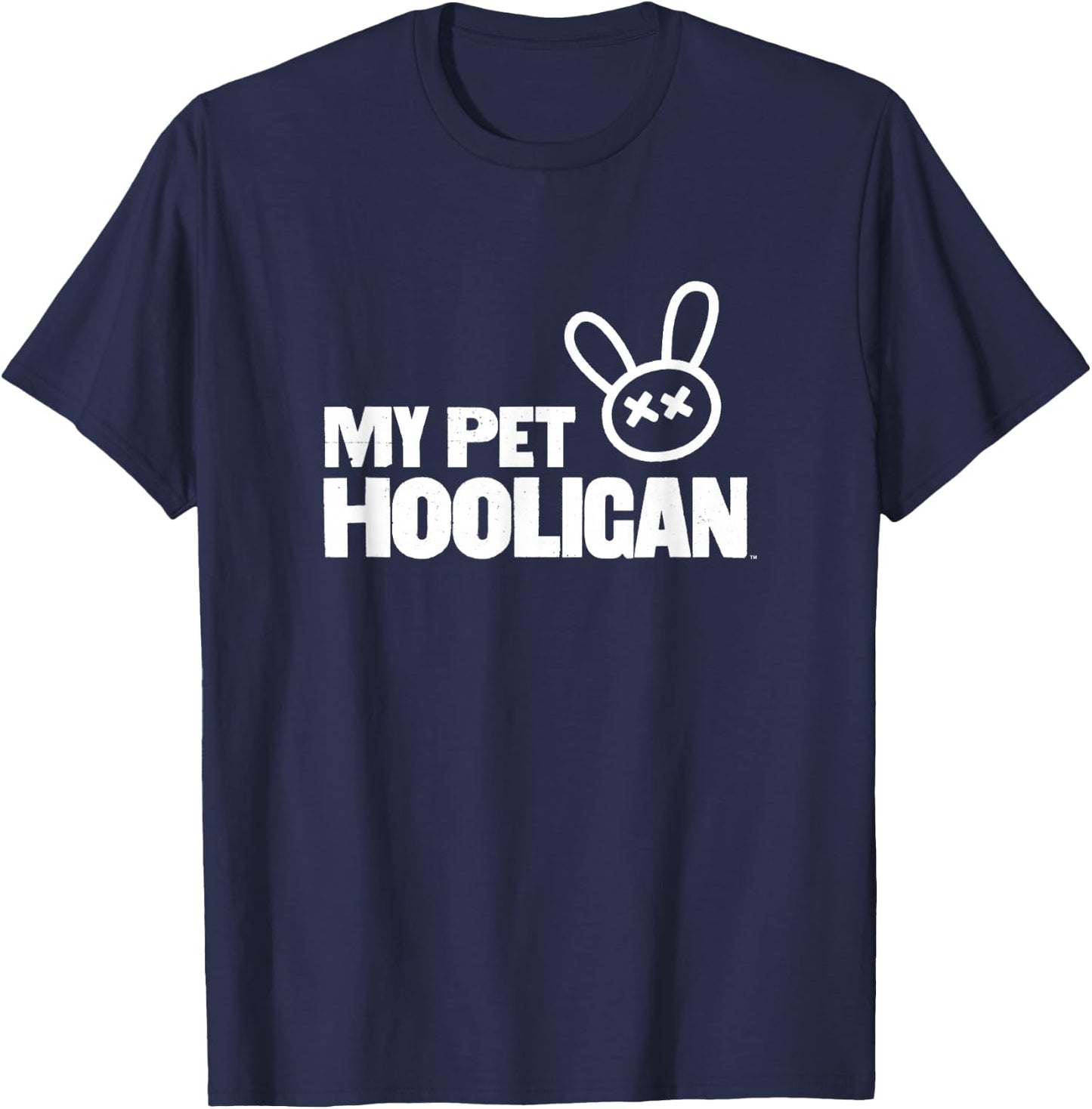 My Pet Hooligan Official Game Logo Distressed T-Shirt - T-Shirt | Navy