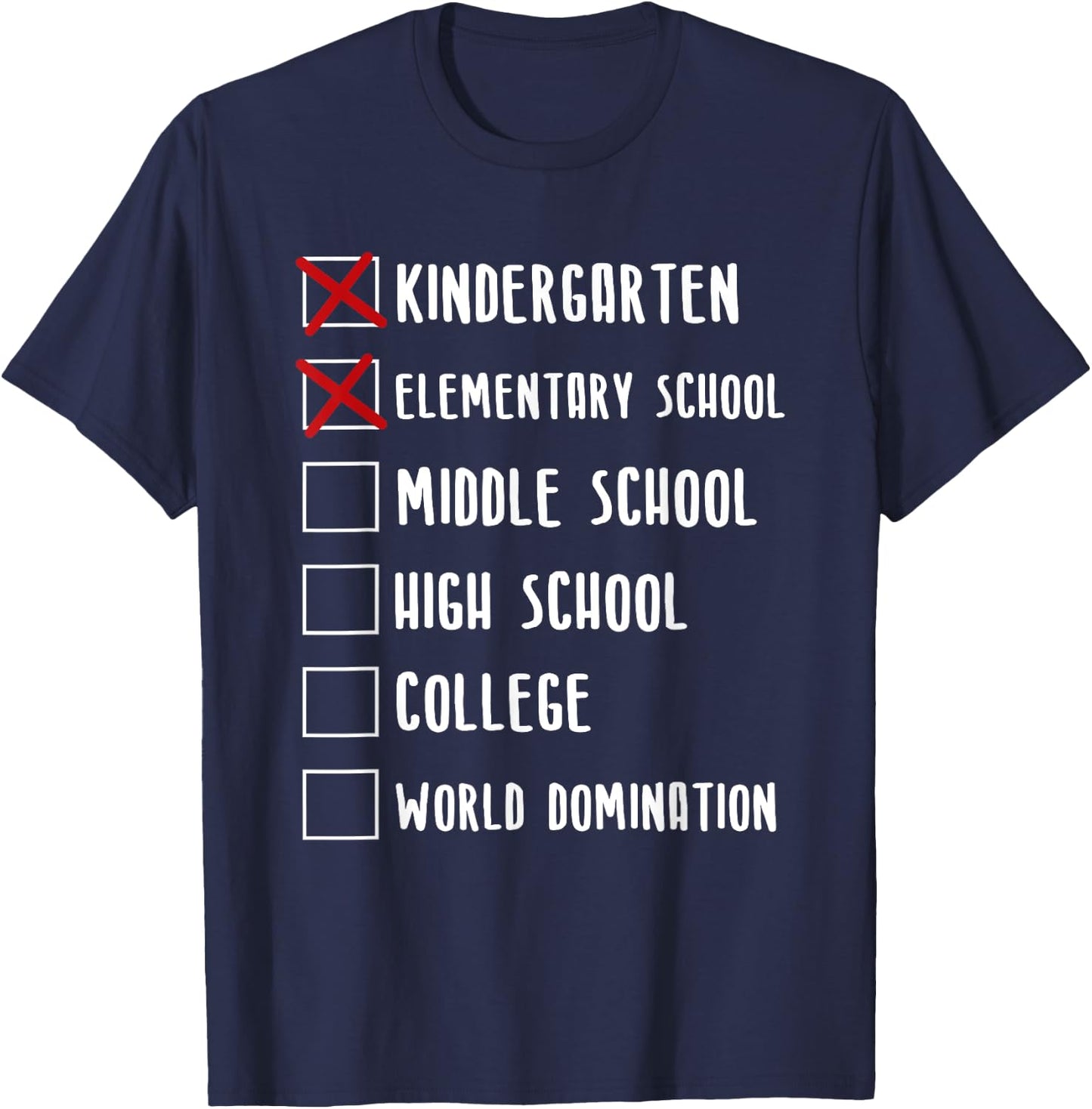 Middle School Graduation T-Shirt - T-Shirt | Navy