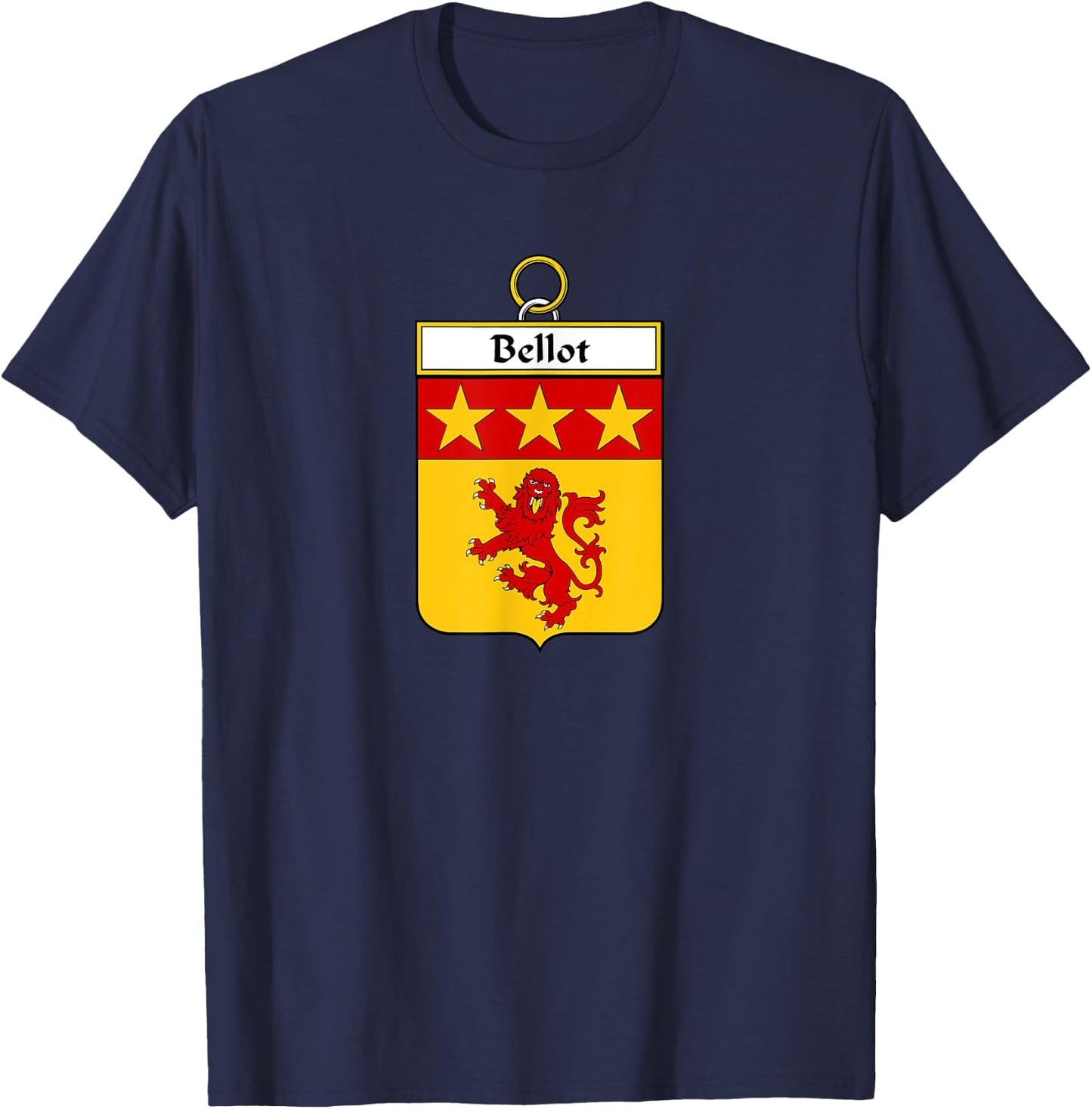 Bellot Coat of Arms - Family Crest T-Shirt - T-Shirt | Navy