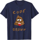 Funny Medical Code Brown | Funny Healthcare T-Shirt - T-Shirt | Navy