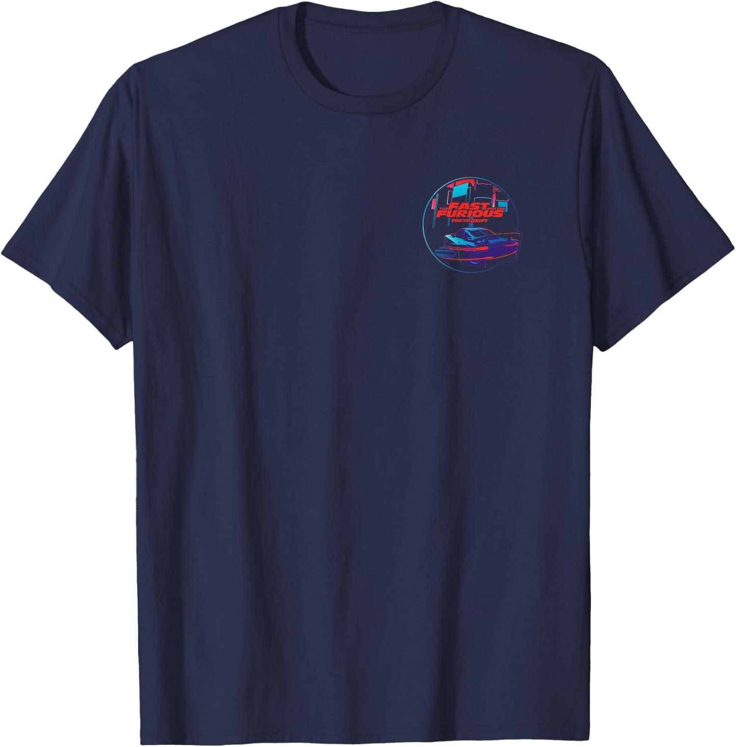 Fast & Furious 25th Anniversary Tokyo Drift Front & Back T-Shirt - T-Shirt | Navy