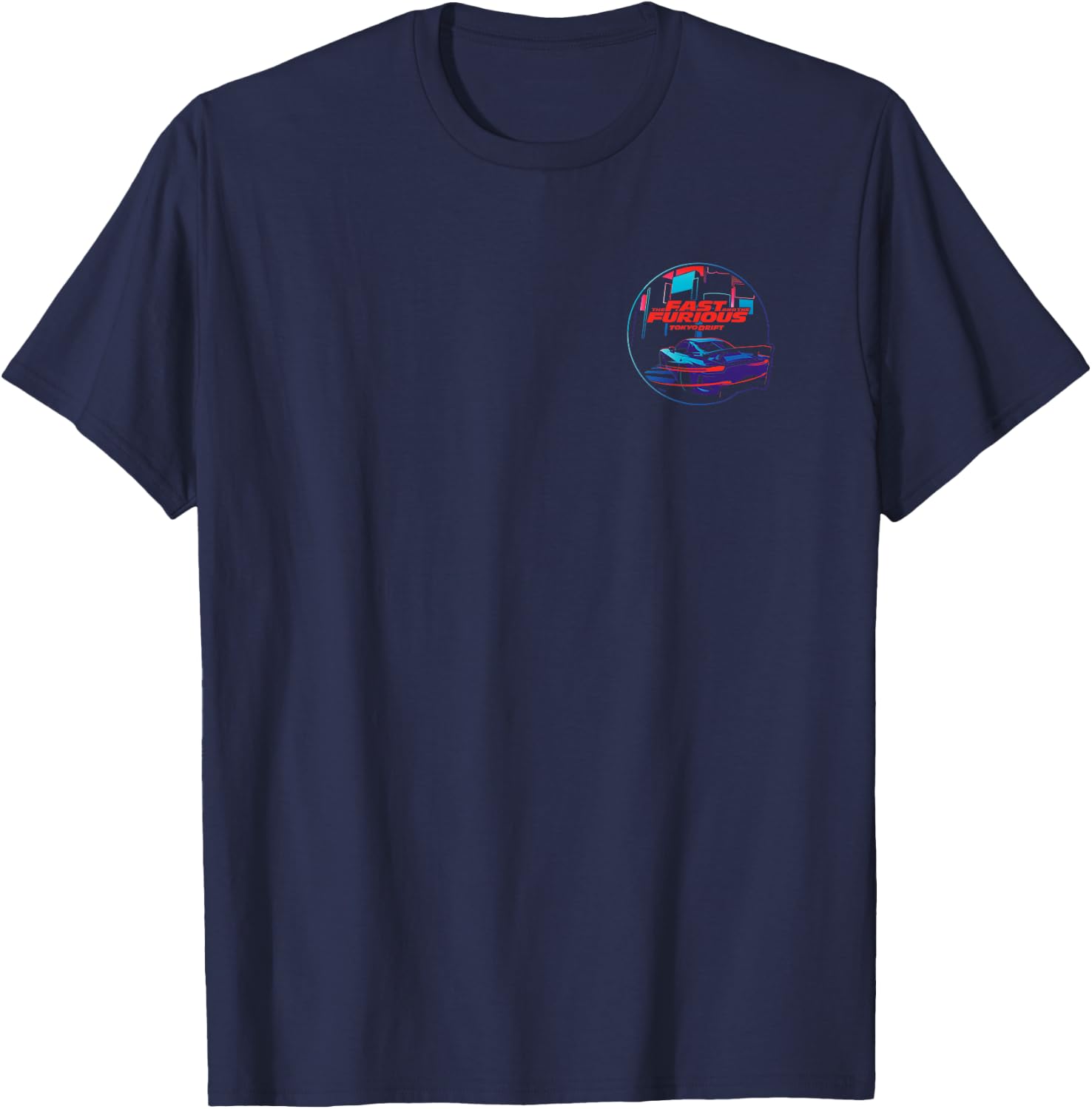 Fast & Furious 25th Anniversary Tokyo Drift Front & Back T-Shirt - T-Shirt | Navy