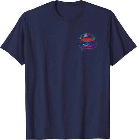 Fast & Furious 25th Anniversary Tokyo Drift Front & Back T-Shirt - T-Shirt | Navy