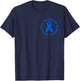 In April We Wear Blue Cool Child Abuse Prevention Awareness T-Shirt - T-Shirt | Navy