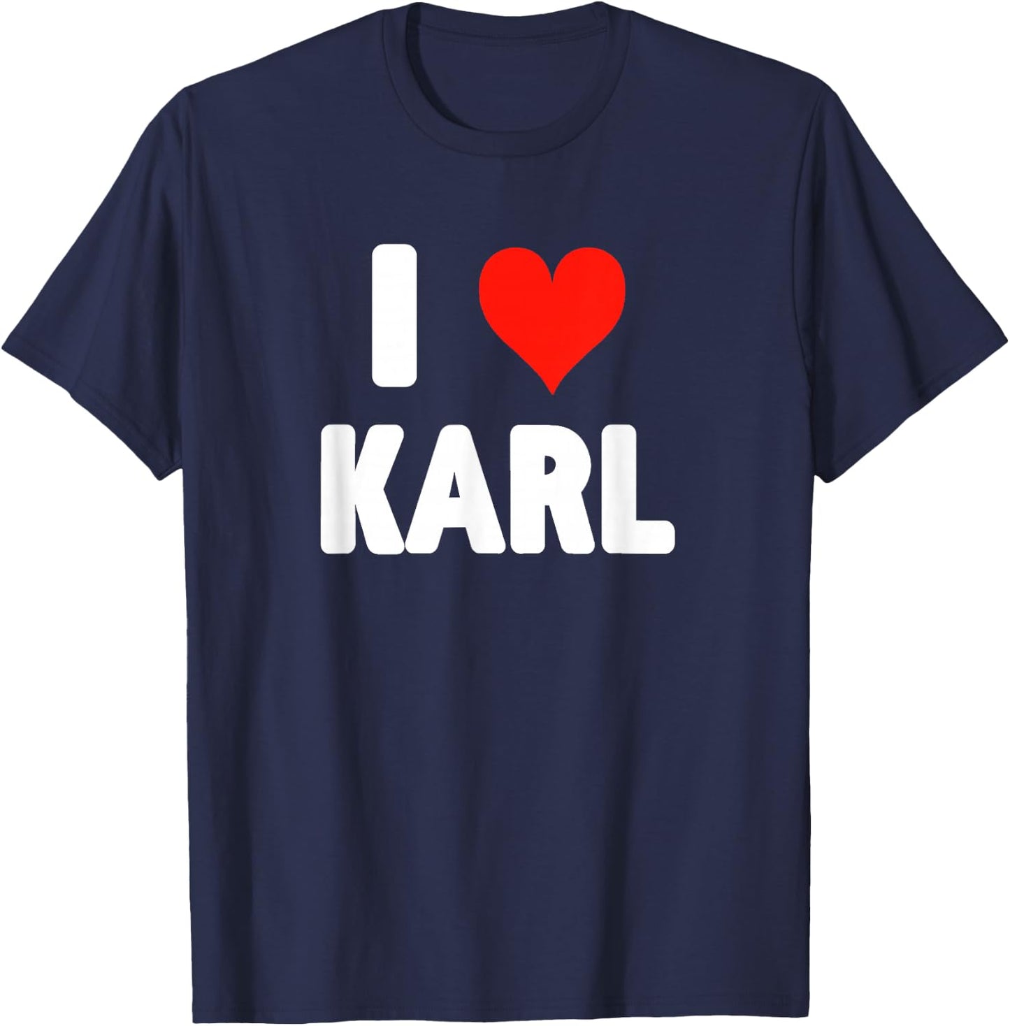 I Love Karl - Herz T-Shirt - T-Shirt | Navy