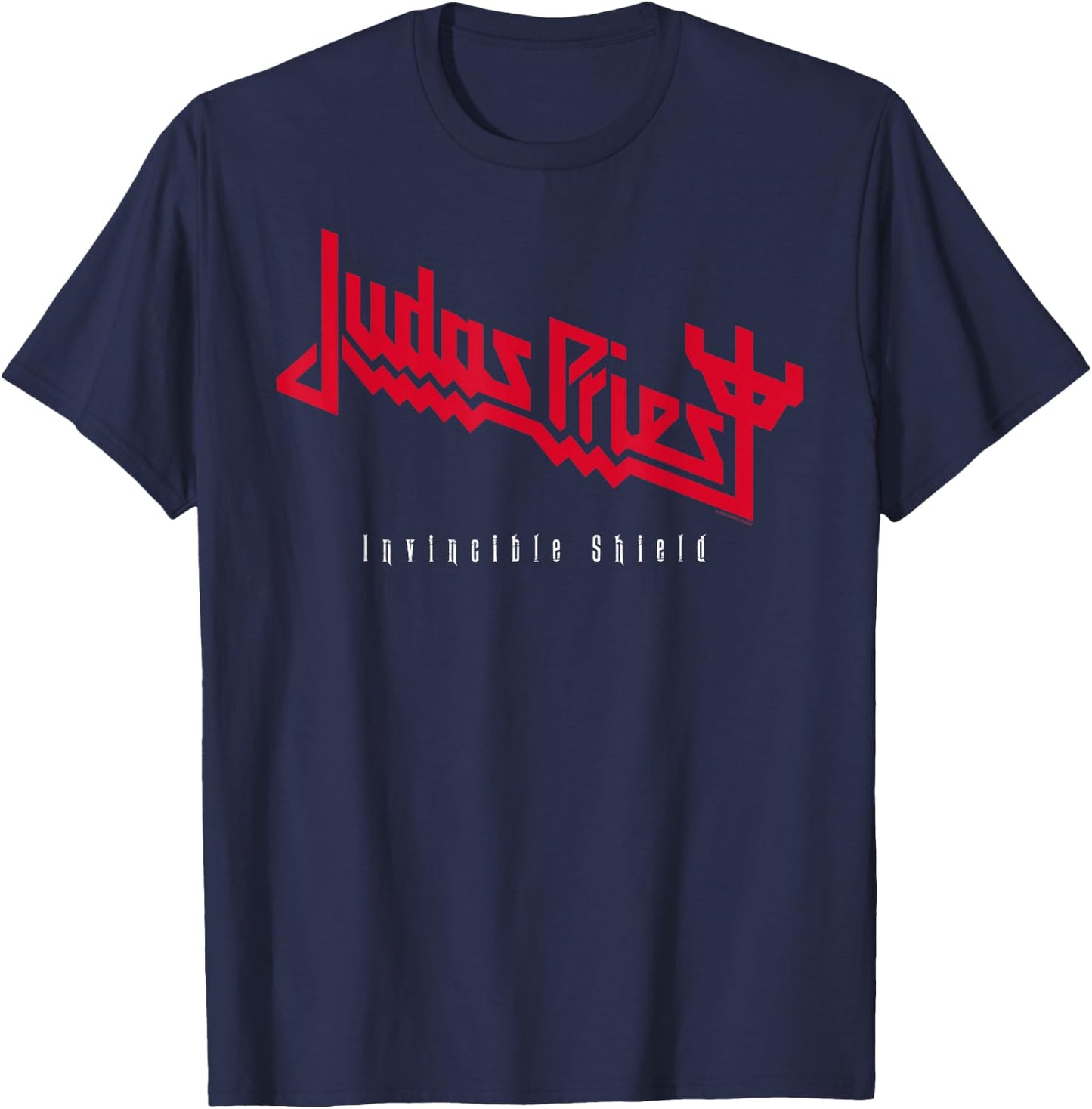 Judas Priest Invincible Shield Red , black T-Shirt - T-Shirt | Navy