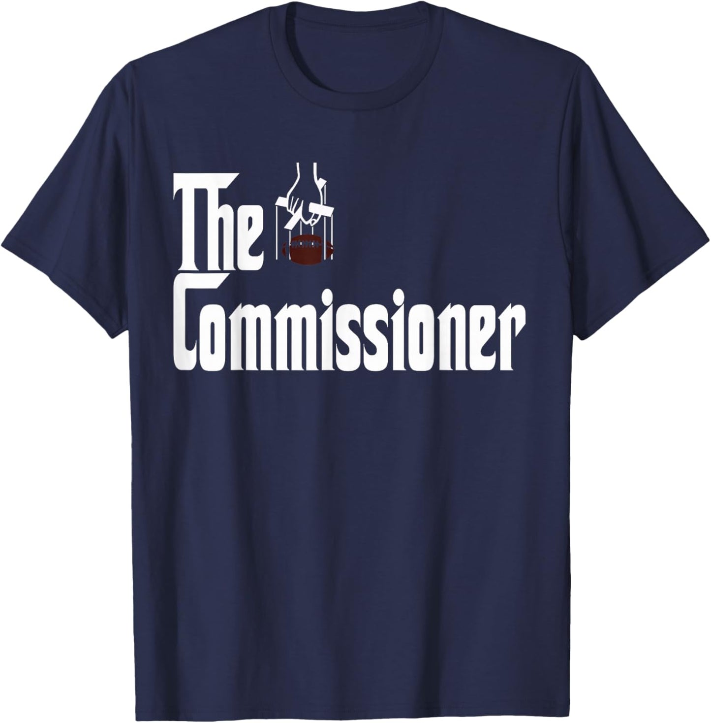 Fantasy Football Commissioner Draft Party Commish FFL T-Shirt - T-Shirt | Navy