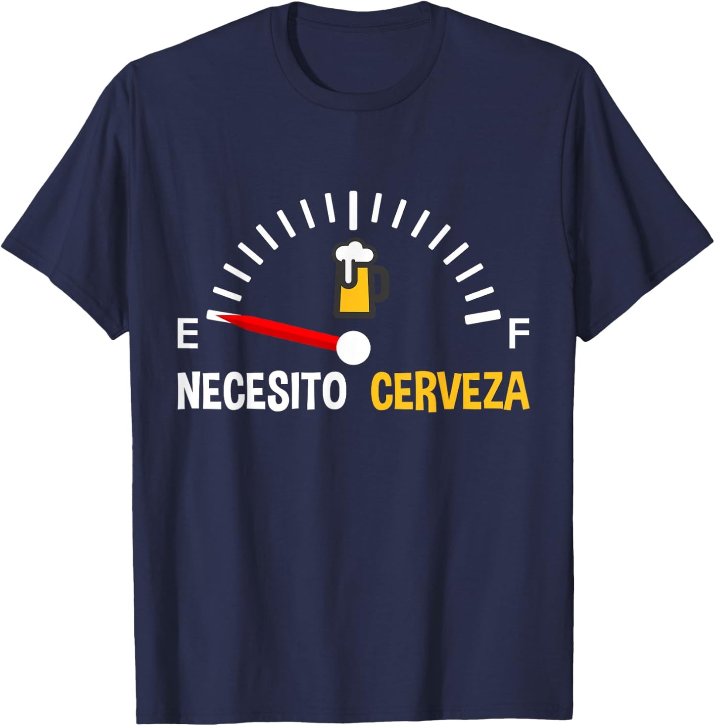 Necesito Cerveza as Funny Spanish Quote Mexican Beer T-Shirt - T-Shirt | Navy
