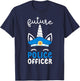 Future Police Officer Girl Unicorn Future Policeman Kids T-Shirt - T-Shirt | Navy