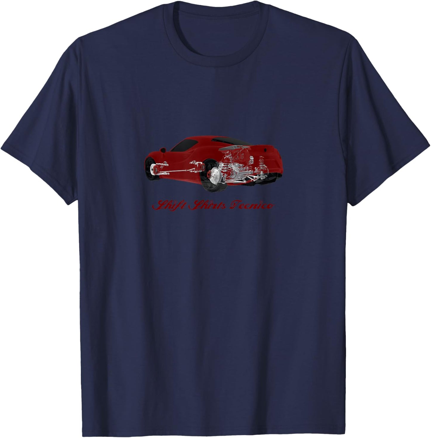 Carbon Tub - Alfa 4C Inspired T-Shirt - T-Shirt | Navy