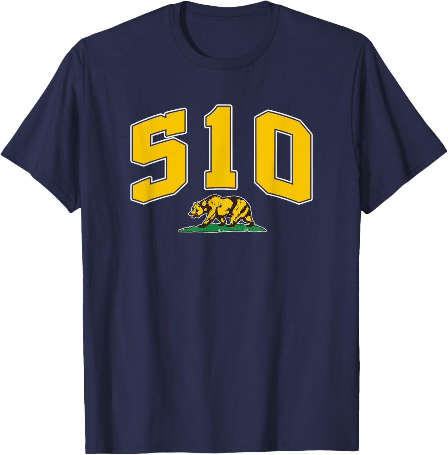 Berkeley Area Code California CA , Small, Black T-Shirt - T-Shirt | Navy