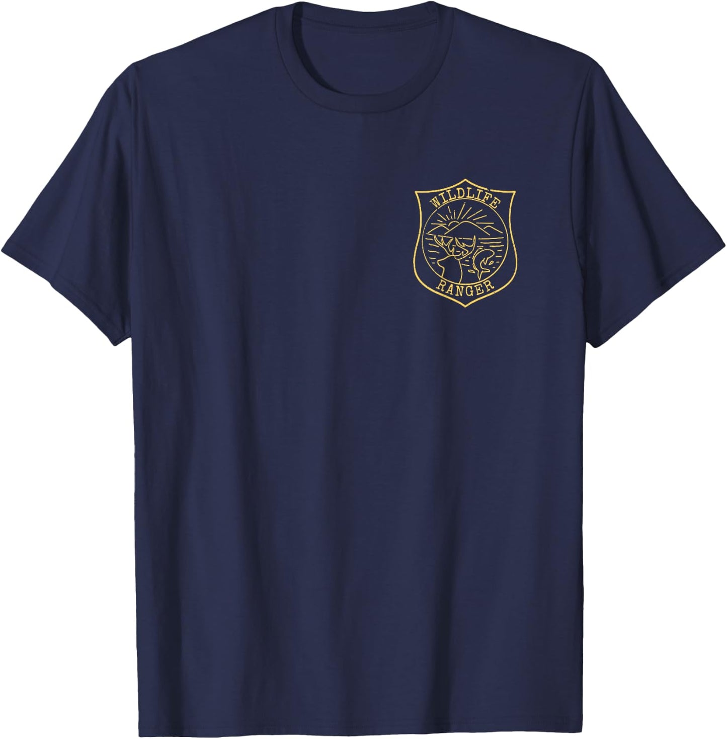 Wildlife Ranger Logo National Park Officer Game Warden Agent T-Shirt - T-Shirt | Navy