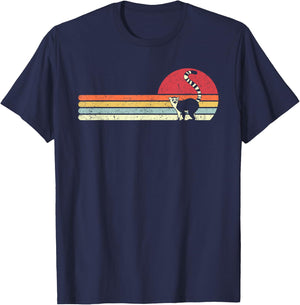 Lemur, Lemuren Vintage Shirt T-Shirt - T-Shirt | Navy