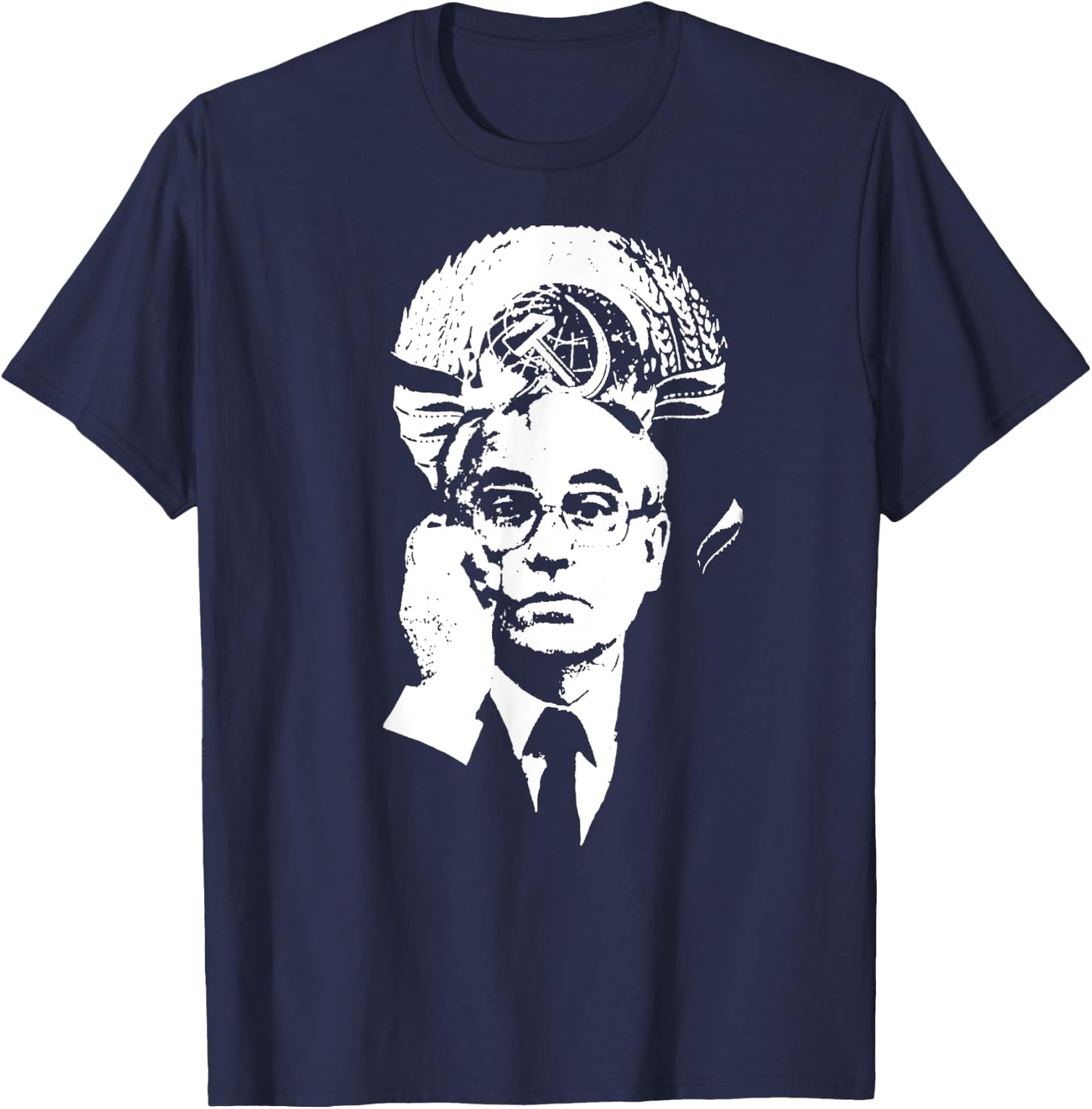 Gorbachev SOVI8 Vintage Propaganda. T-Shirt - T-Shirt | Navy