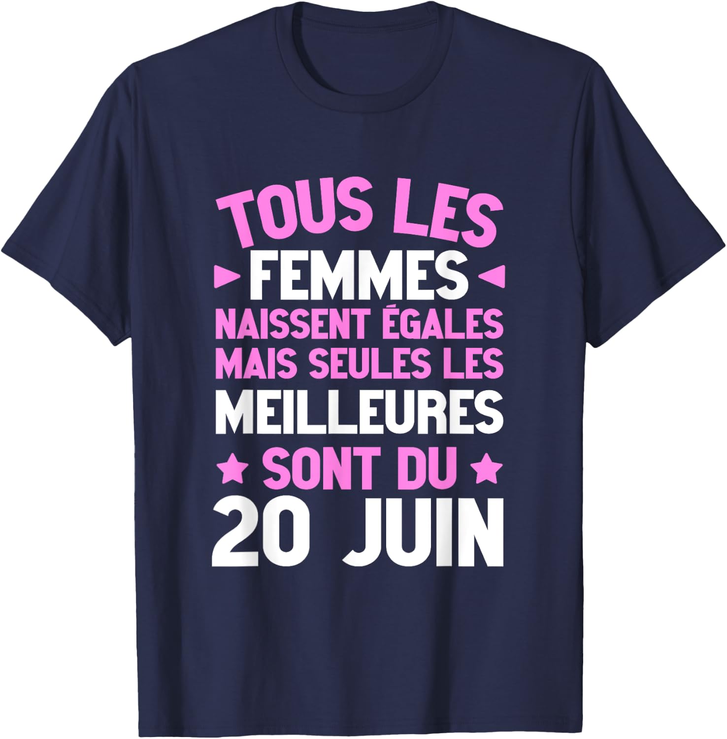 Humour Anniversaire Née 20 Juin Meilleures Citation T-Shirt - T-Shirt | Navy