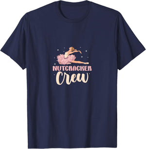 Nutcracker Crew Ballet Dancer Ballerina Artistic Dance T-Shirt - T-Shirt | Navy