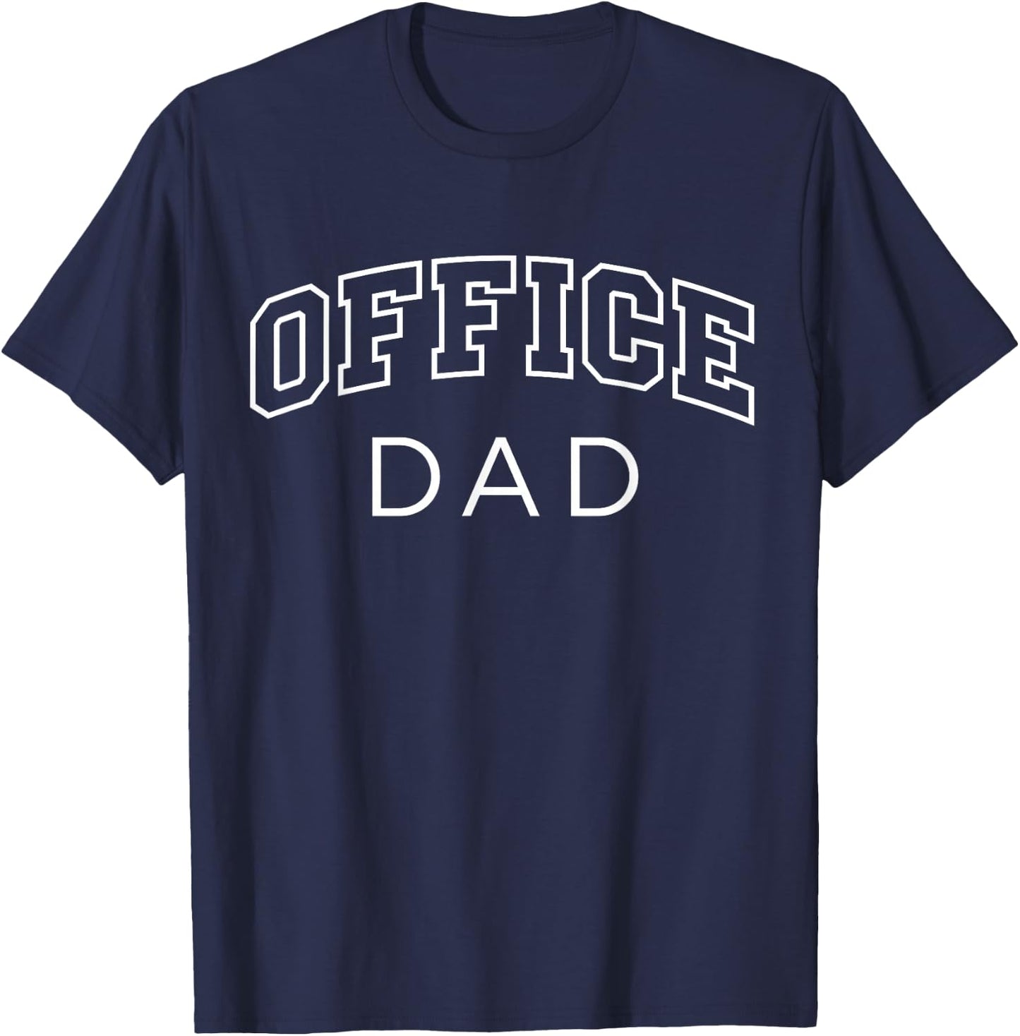 Office Dad Funny Athletic Lettering Team Lead Gifts Men T-Shirt - T-Shirt | Navy