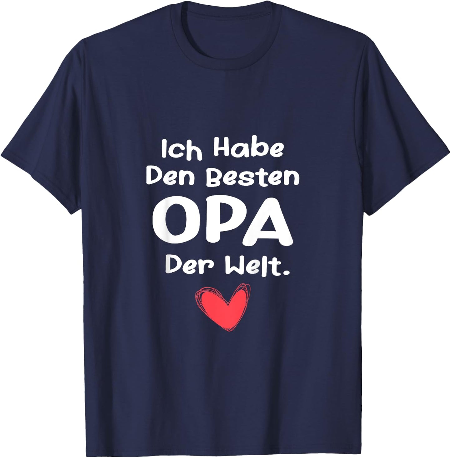 Ich habe den besten Opa der Welt Kinder Mädchen & Junge T-Shirt - T-Shirt | Navy