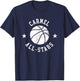 Carmel Vintage All-Stars Retro 80s Basketball T-Shirt - T-Shirt | Navy