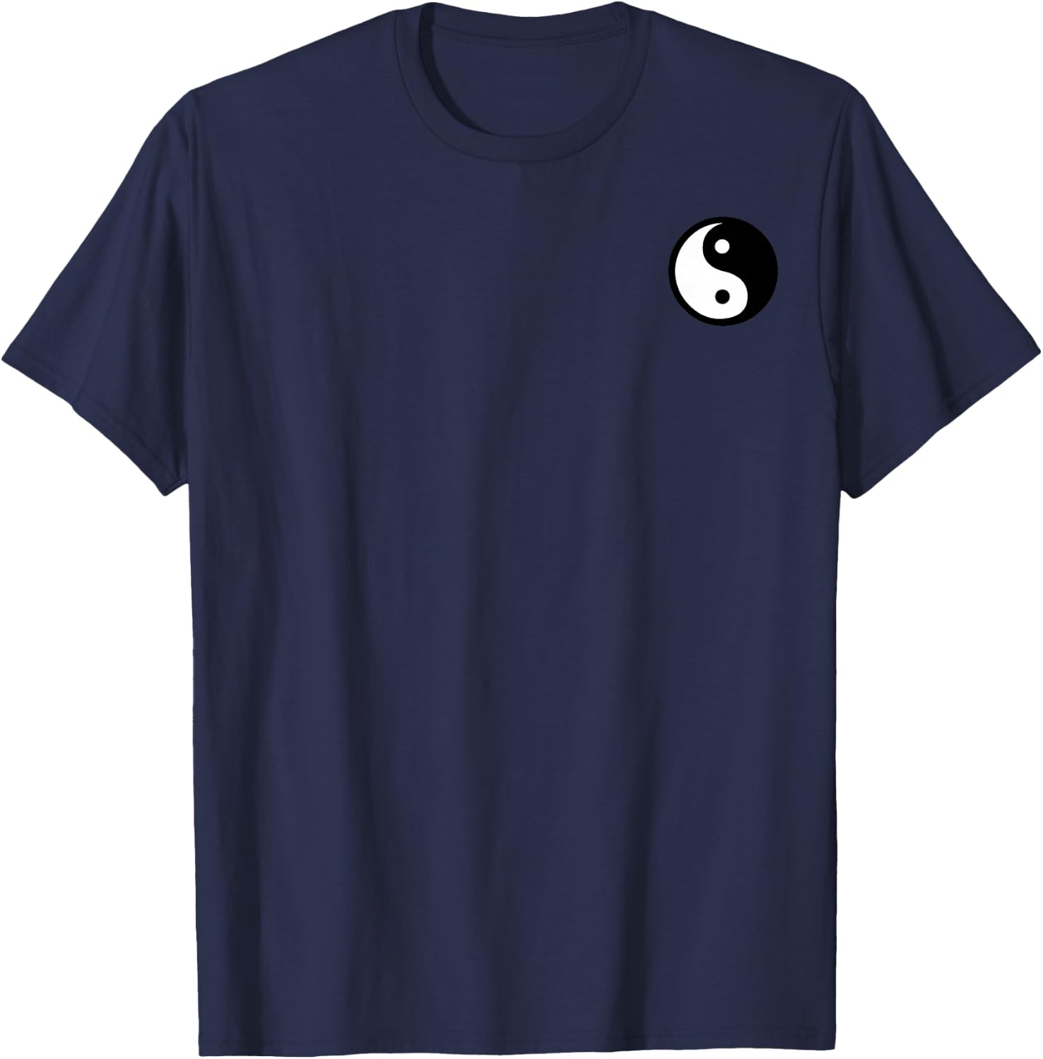 Yin-Yang-Symbol – Kleingedrucktes T-Shirt - T-Shirt | Navy