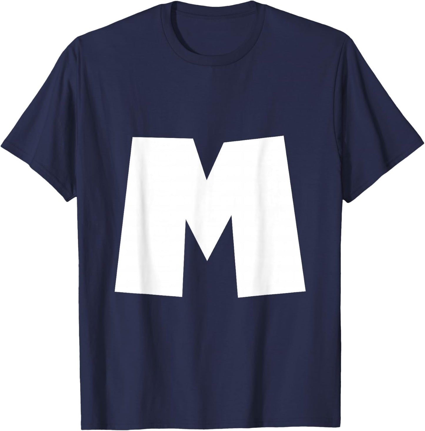 Alphabet Letter M - Upper Case M T-Shirt - T-Shirt | Navy
