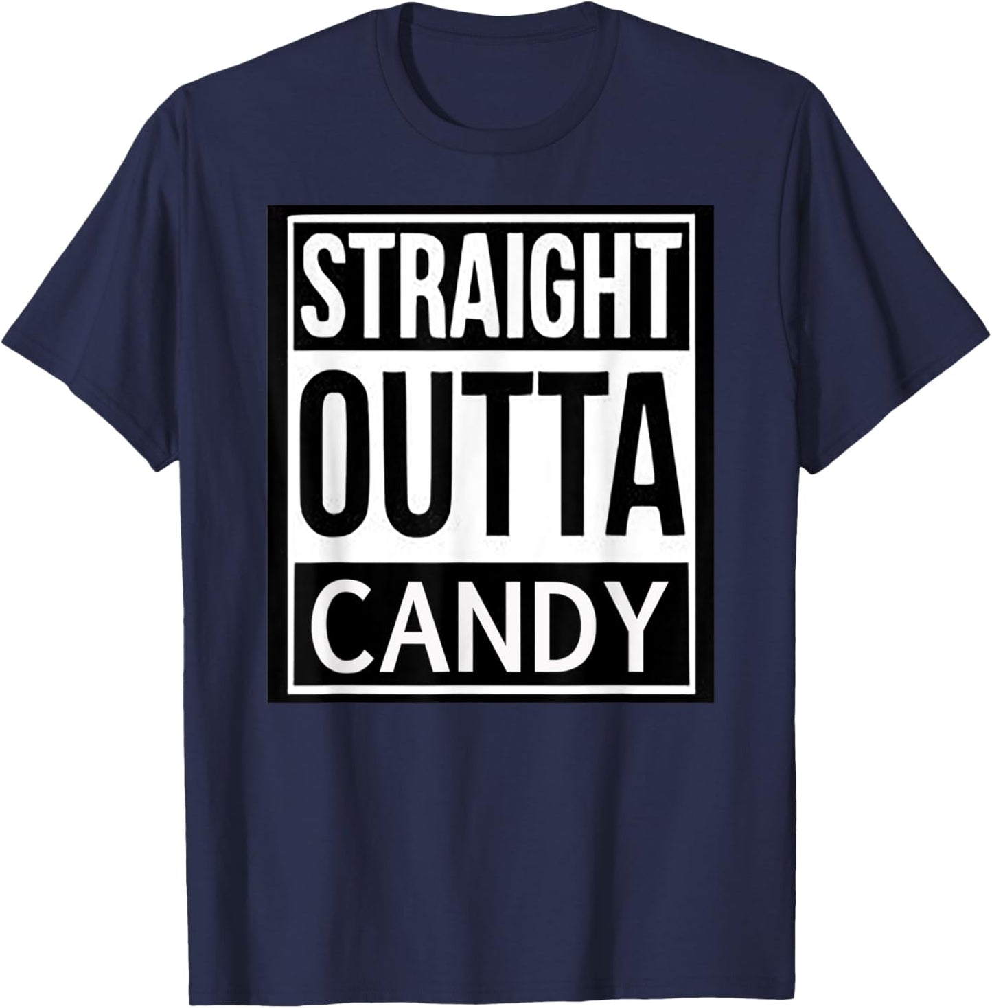 Straight Outta Candy Halloween T-Shirt - T-Shirt | Navy
