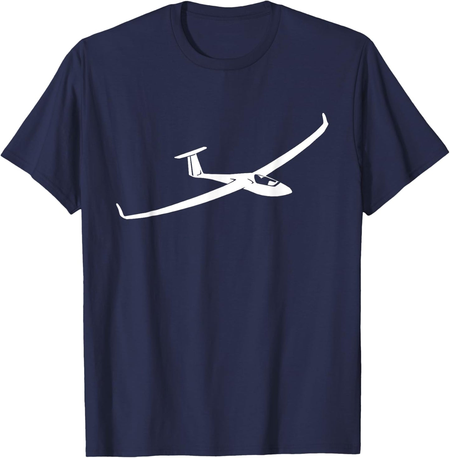 with German Text "Segelflugpilot", black T-Shirt - T-Shirt | Navy