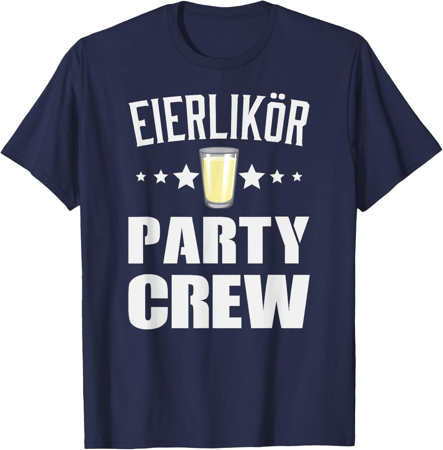 Egg Liqueur Party Crew Spring Party , black T-Shirt - T-Shirt | Navy