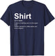 Lustiges Shirt Definition schrulliges Definition-Design T-Shirt - T-Shirt | Navy