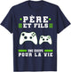 Père Et Fils Gaming Gamer Fête Des Pères Papa Geek Manettes T-Shirt - T-Shirt | Navy
