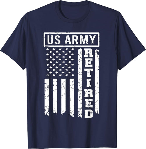Retired US Army American Flag Retirement 2021 Men Women