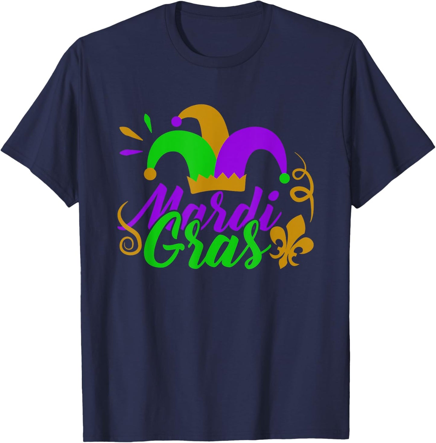 Mardi Gras Shirts Mardi Gras Outfit Kids T-Shirt - T-Shirt | Navy