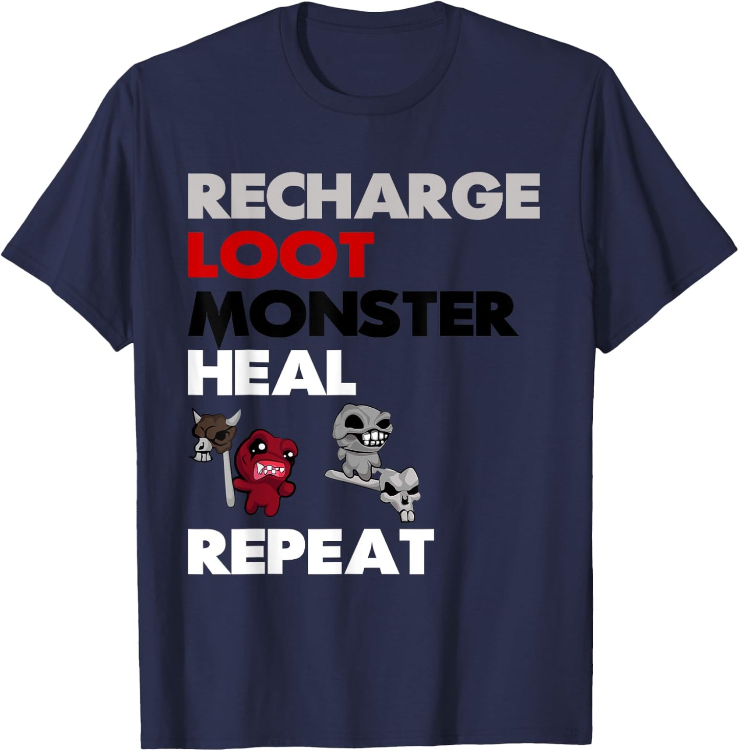 The binding of Isaac Repeat - Board game clothing T-Shirt - T-Shirt | Navy