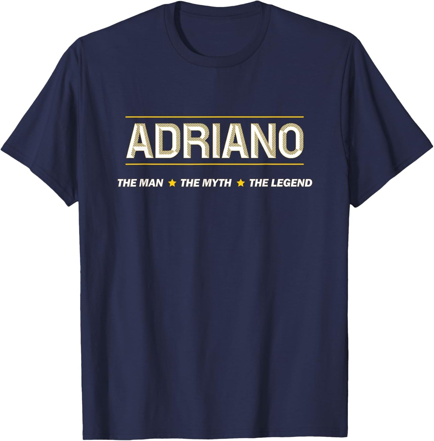 ADRIANO der Mann, der Mythos, die LEGENDE | Jungenname für Herren — Lustig T-Shirt - T-Shirt | Navy