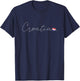 Hrvatska Liebe Kroatische Flagge und Herz auf Kroatien T-Shirt - T-Shirt | Navy
