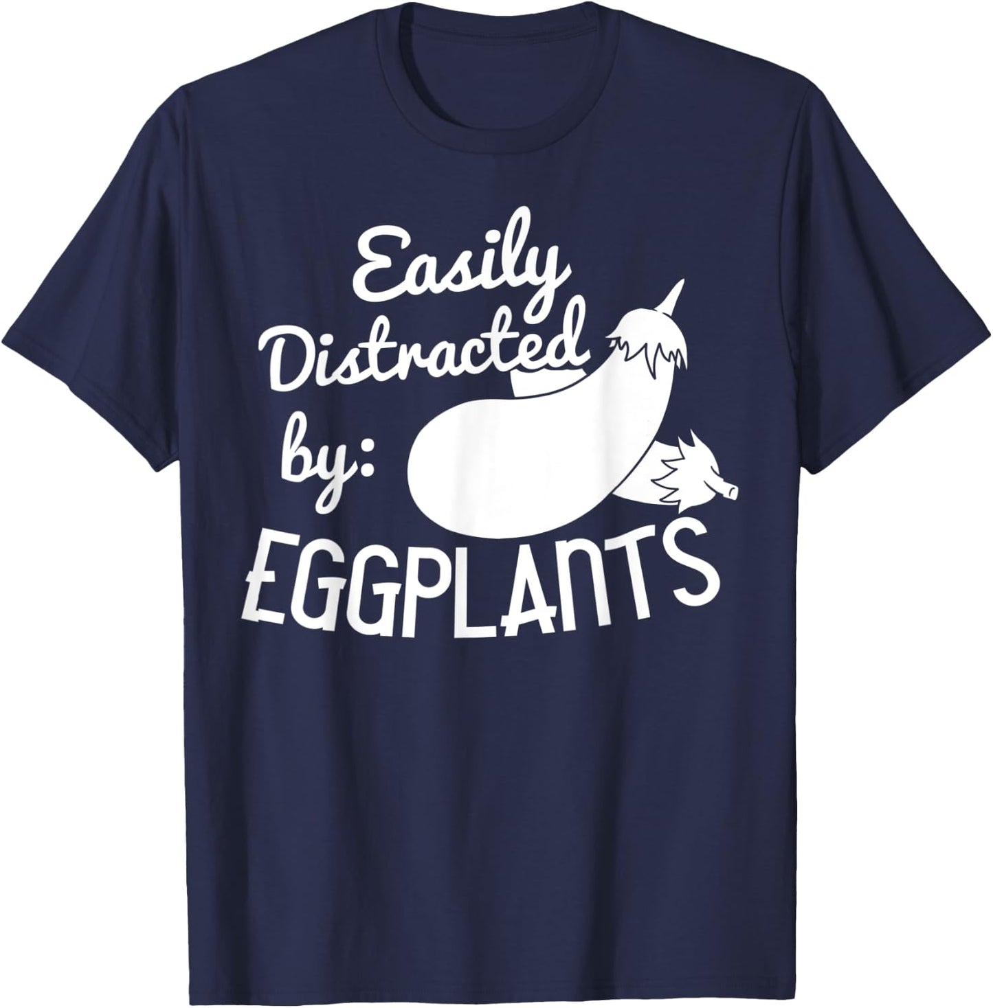 Eggplant Gift Funny Indian Parmesan T-Shirt - T-Shirt | Navy