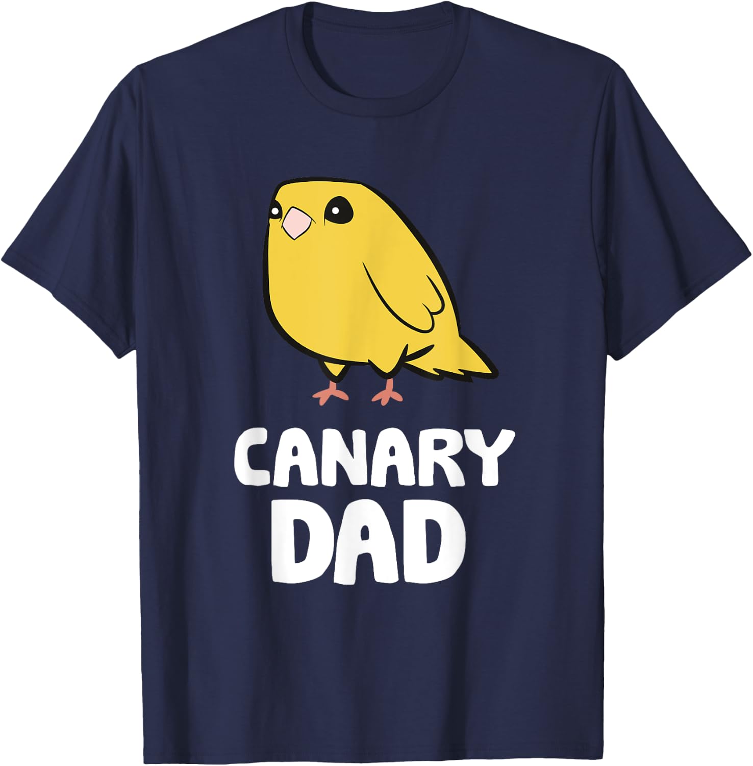 Canary Dad Funny Yellow Canary Papa T-Shirt - T-Shirt | Navy