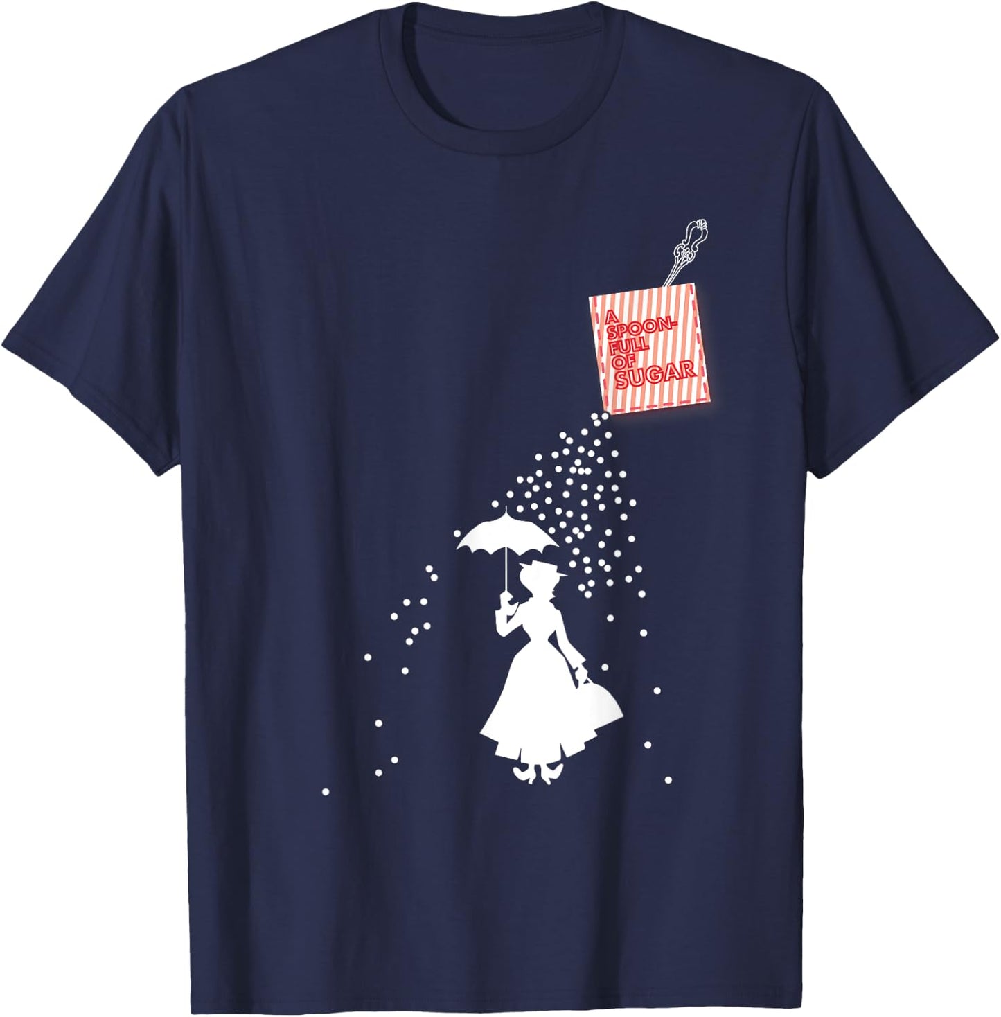 Mary Poppins Spoonfull Pocket T-Shirt - T-Shirt | Navy