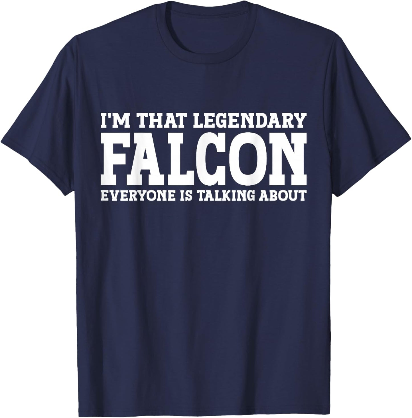 Falcon Surname Funny Team Family Last Name Falcon T-Shirt - T-Shirt | Navy