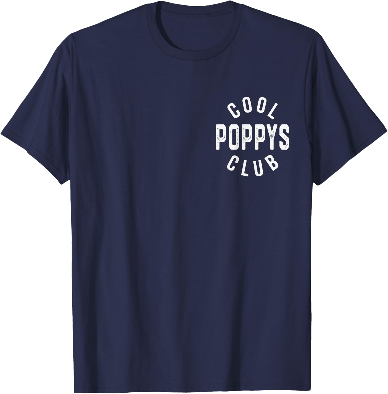 Cool Poppys Club Retro Vintage Graphic T-Shirt - T-Shirt | Navy
