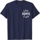 Cool Poppys Club Retro Vintage Graphic T-Shirt - T-Shirt | Navy