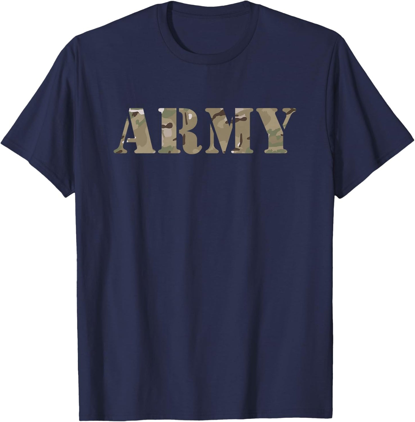 Kids US Army Camo for Boys, Girls, Sons, and Daughters T-Shirt - T-Shirt | Navy