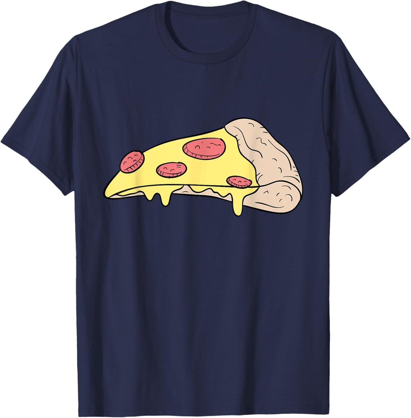 Matching Dad Son Mom Daughter Pizza Slice Shirt Smalls T-Shirt - T-Shirt | Navy