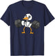 Haltérophilie Cigogne Bodybuilder Gymnastique Entraînement T-Shirt - T-Shirt | Navy