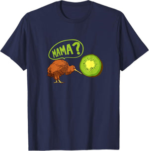 Kiwi meets Kiwifruit Gift A New Zealand Kiwi T-Shirt - T-Shirt | Navy