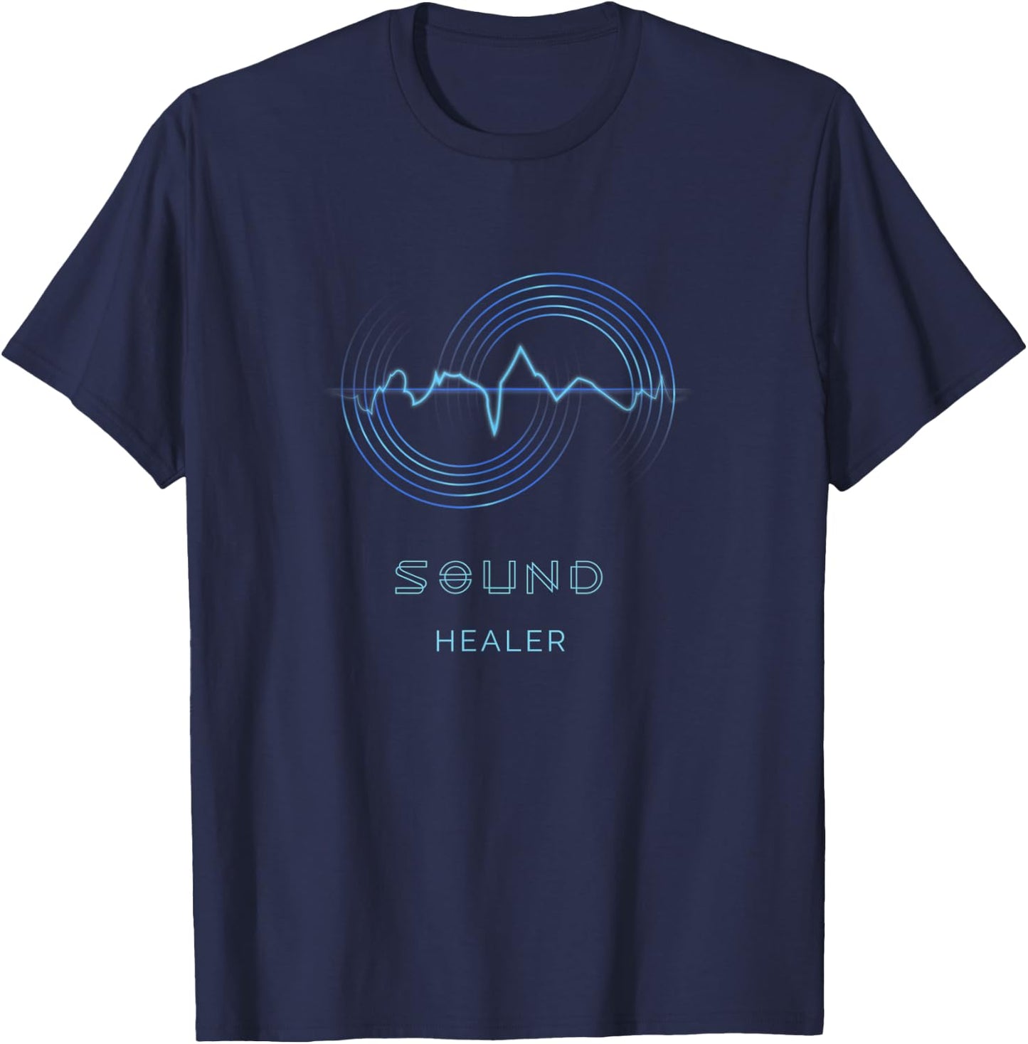 Sound Healer Relaxation Healing T-Shirt - T-Shirt | Navy